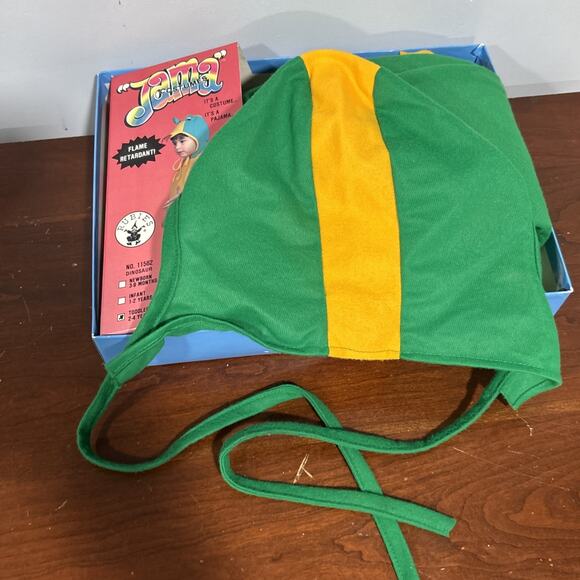 Vintage Rubies JAMA Costume Dinosaur With Original Box Size 2-4 Toddler USA - Picture 10 of 15